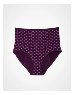 Period Undies Night Heavy Deep Purple Print