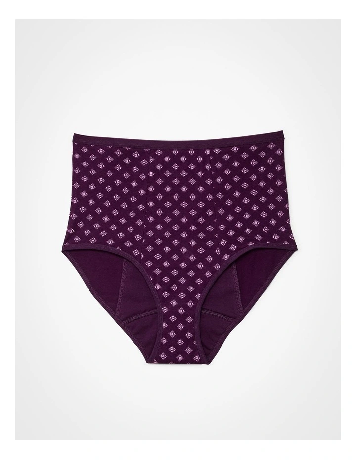 Period Undies Night Heavy Deep Purple Print image 1