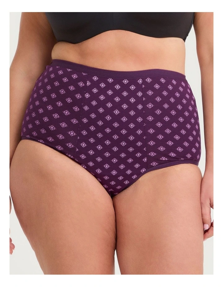 Period Undies Night Heavy Deep Purple Print image 3