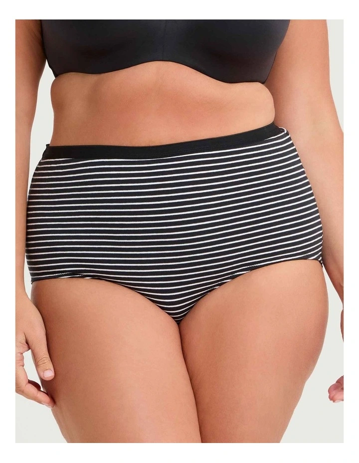 3 Pack Cotton Basic Full Briefs Multi image 2