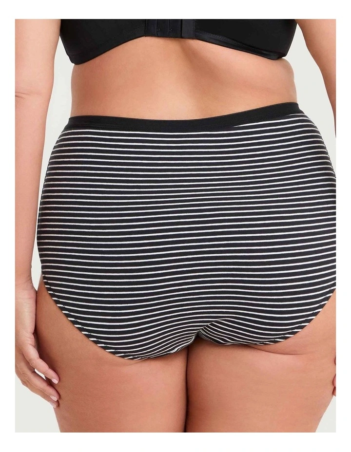 3 Pack Cotton Basic Full Briefs Multi image 3