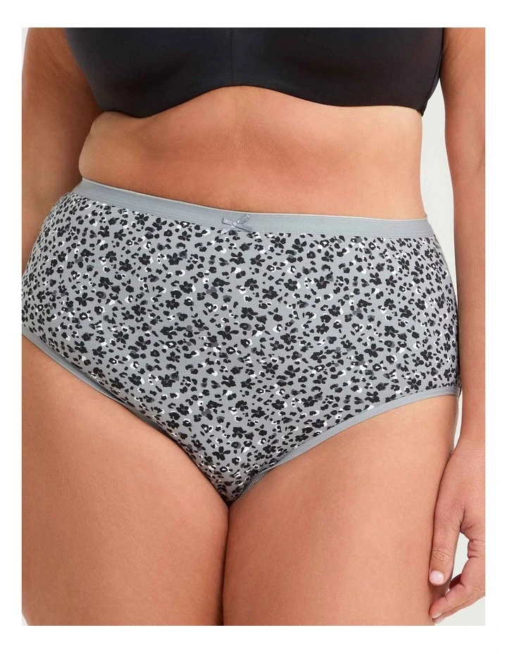 5 Pack Cotton Leopard Briefs Multi image 2