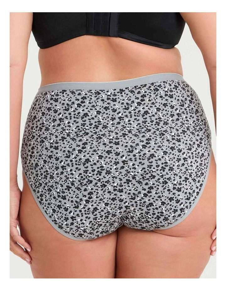 5 Pack Cotton Leopard Briefs Multi image 3
