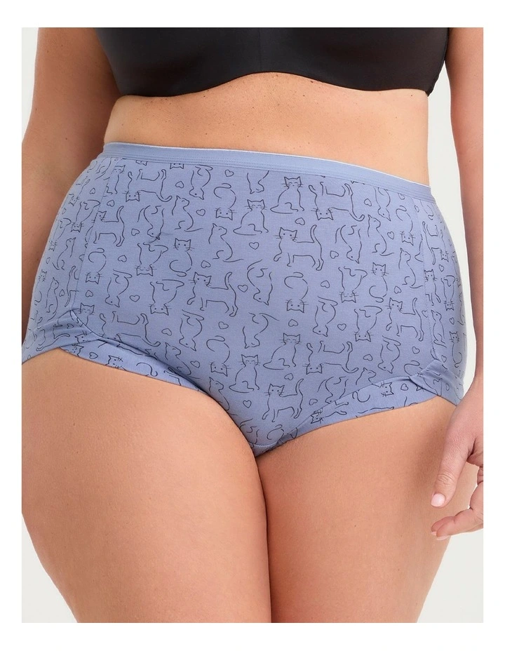 2 Pack Bamboo Cat Briefs Cat Print image 2