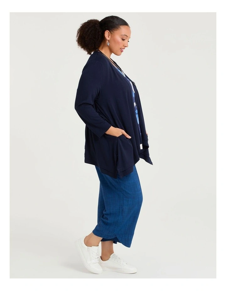 Natural Wiseguy Rory Cardigan Dark Indigo image 4
