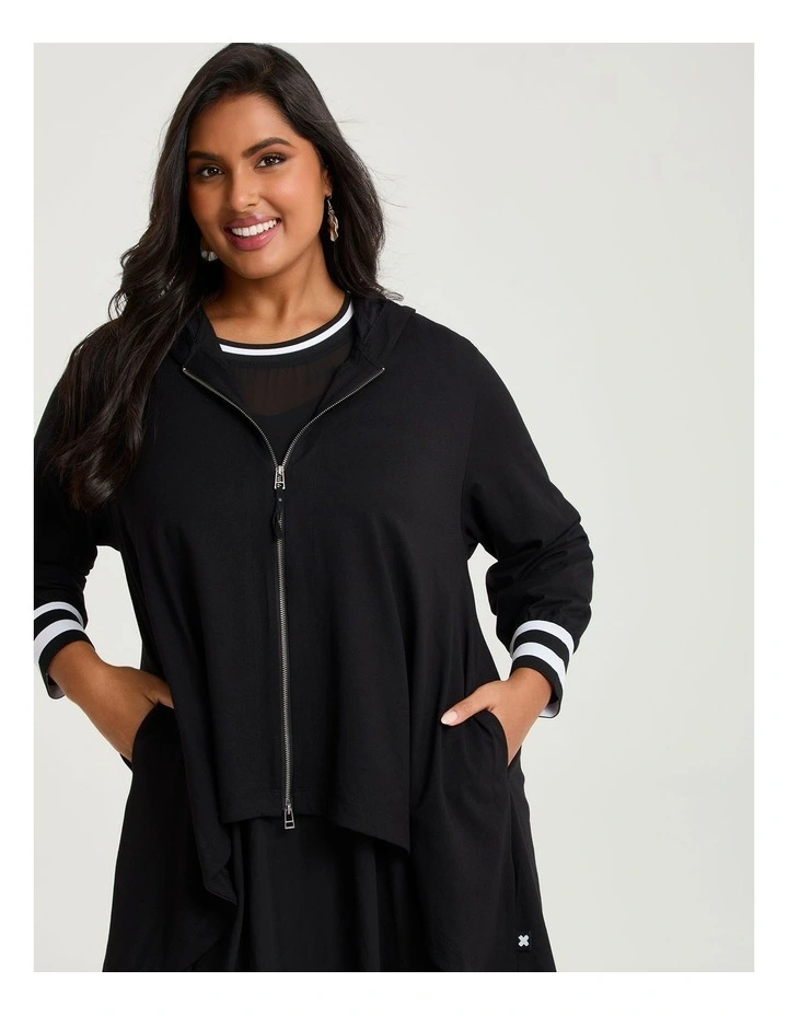 Cotton Elevate Avery Cardigan Black image 3