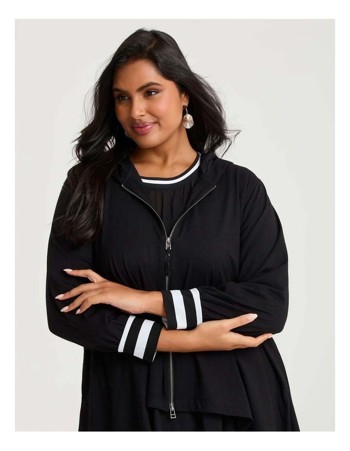 Cotton Elevate Avery Cardigan Black image 4