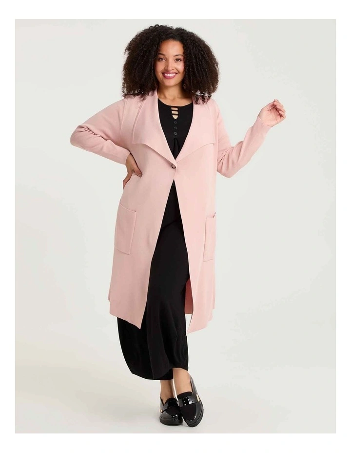 Midtown Natural Knit Cardigan Tea Rose image 3