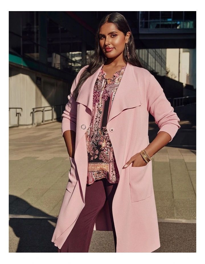 Midtown Natural Knit Cardigan Tea Rose image 5