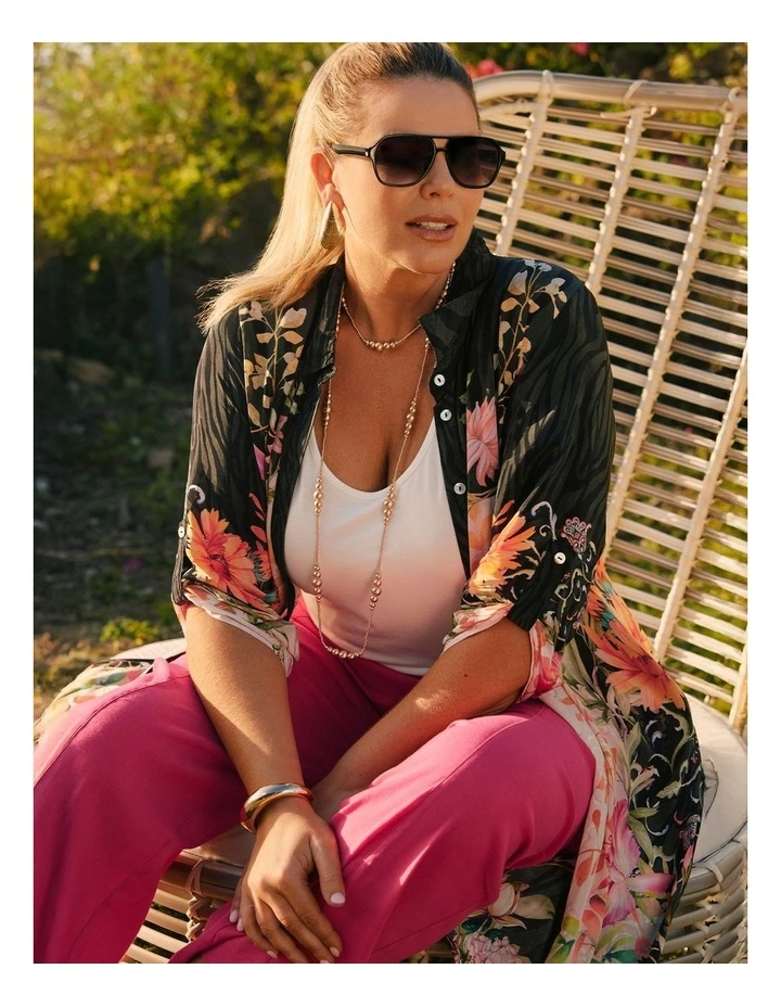 Natural Mara Shirt Dress Print image 5