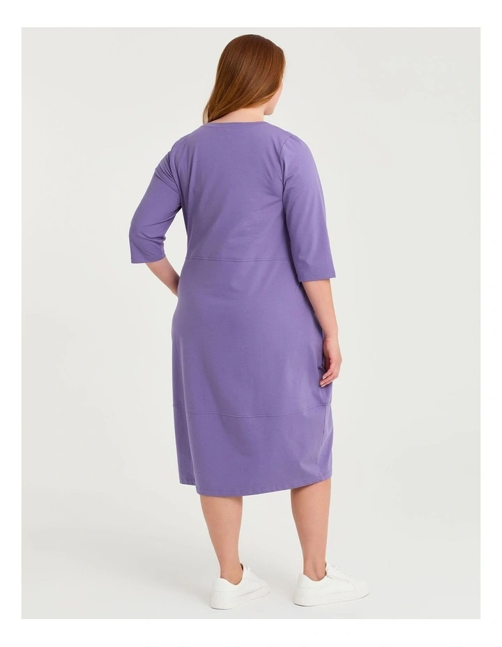 Cotton Talia Tulip Dress Cornflower image 2