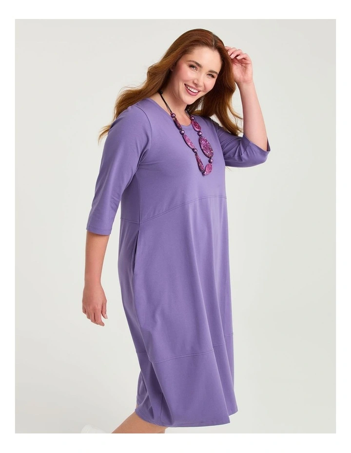 Cotton Talia Tulip Dress Cornflower image 3