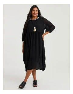 Chiffon Voyager Dress Black