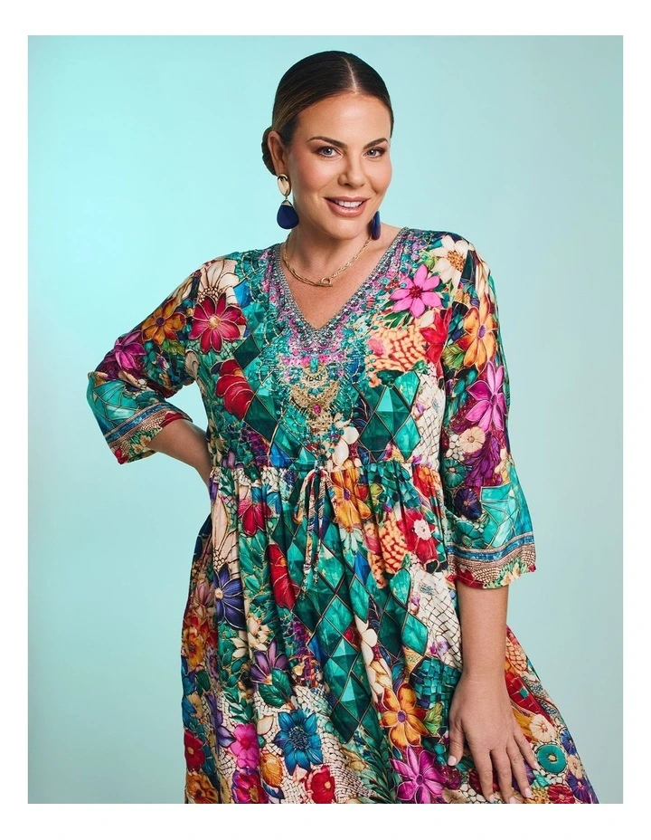 Necklace Tier Natural Dress Ocean Print image 4