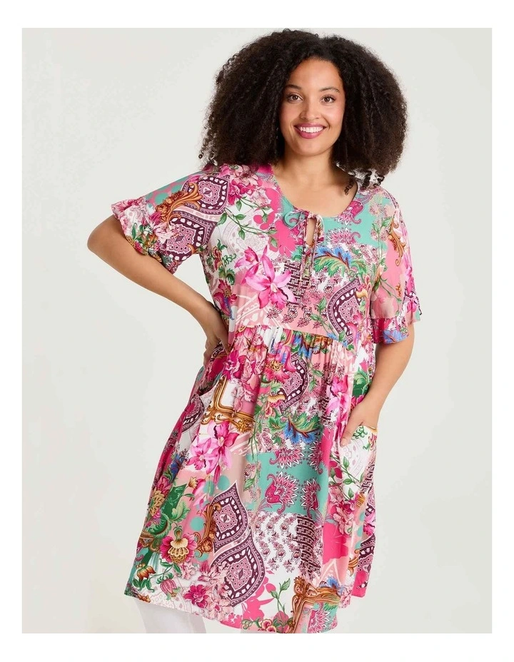 Everyday Flora Natural Dress Print image 3