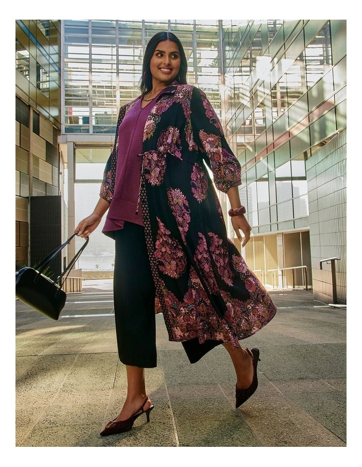 Paisley Natural Maxi Shirt Dress Print image 4