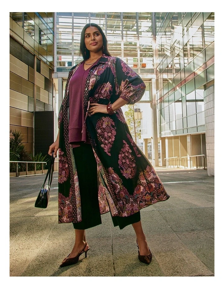 Paisley Natural Maxi Shirt Dress Print image 5
