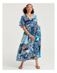 Natural Nova Maxi Dress Print