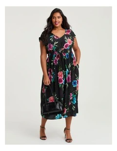 Wild Rose Floral Maxi Dress Floral Print