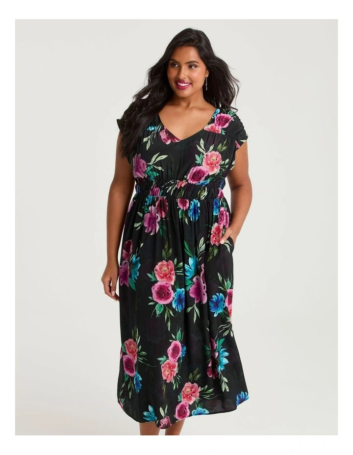 Wild Rose Floral Maxi Dress Floral Print image 4