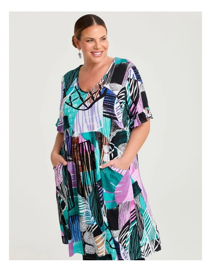 Everday Empire Natural Dress Print image 3