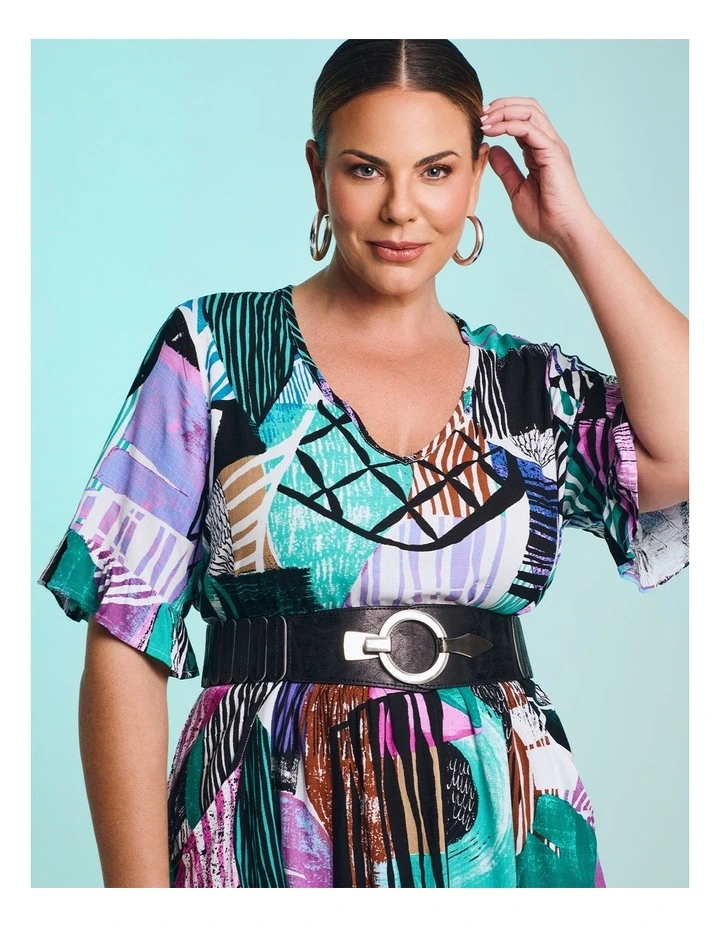 Everday Empire Natural Dress Print image 4