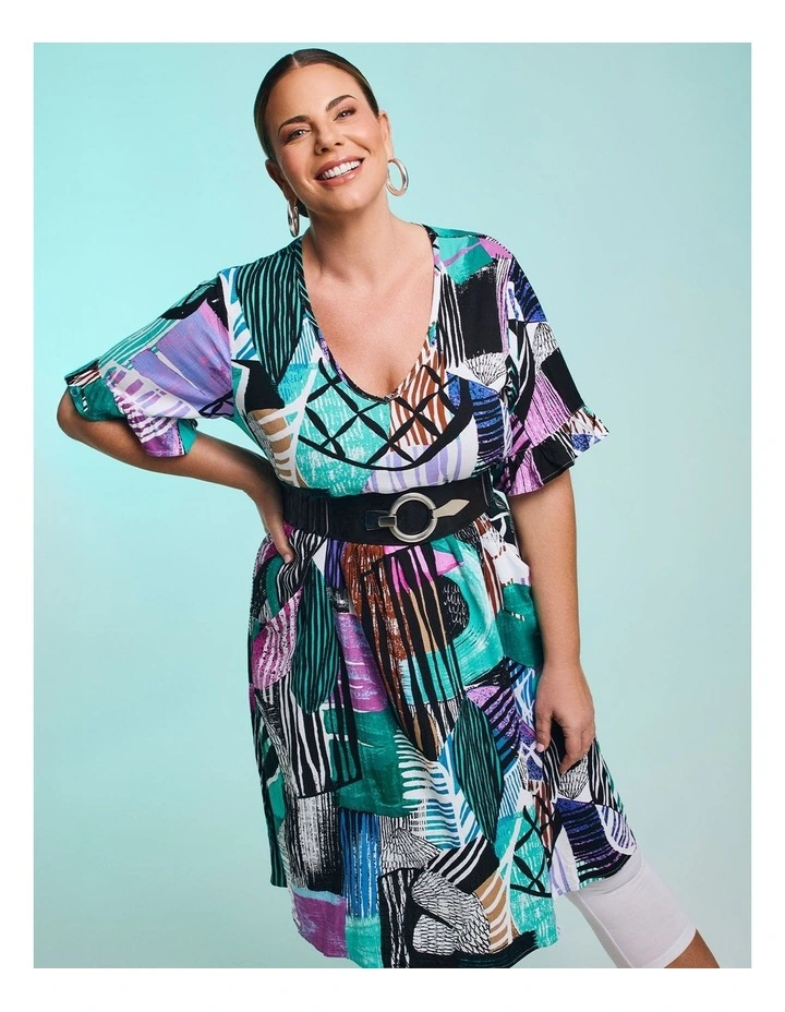 Everday Empire Natural Dress Print image 5