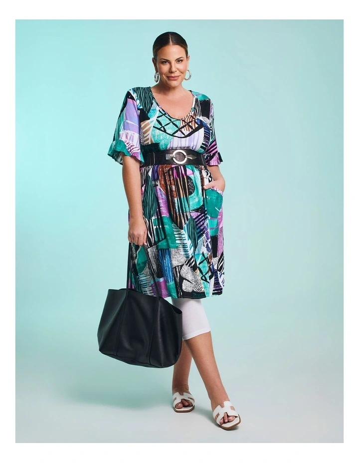 Everday Empire Natural Dress Print image 6