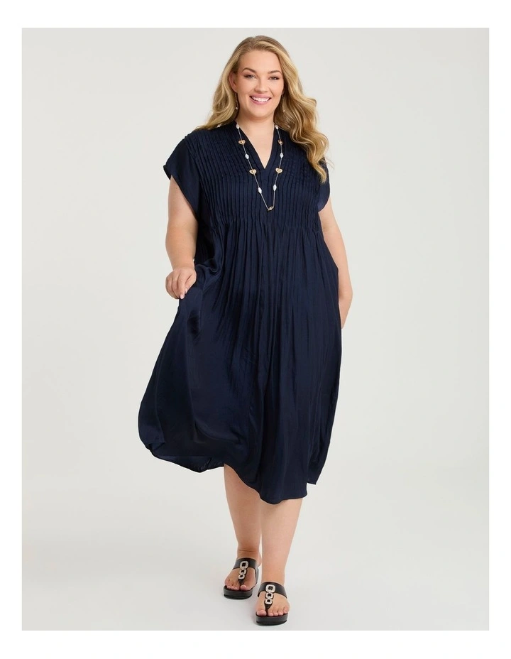 Luxe Georgia Maxi Dress Dark Indigo image 1