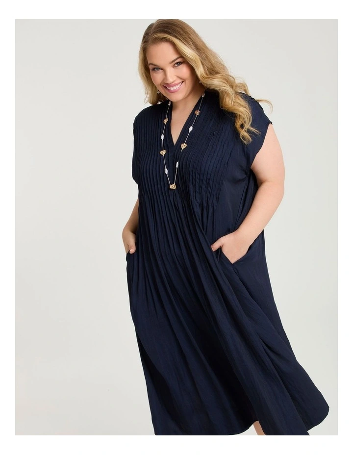 Luxe Georgia Maxi Dress Dark Indigo image 3