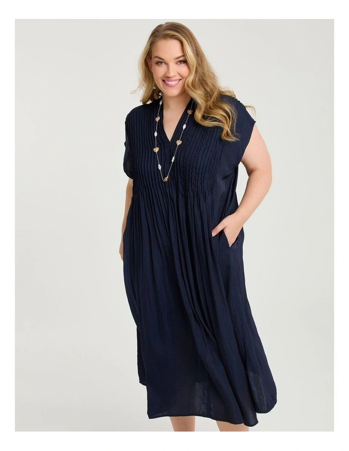 Luxe Georgia Maxi Dress Dark Indigo image 4