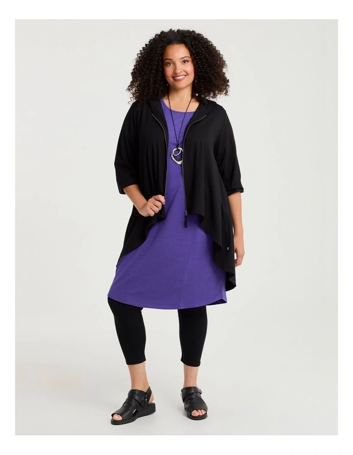 Pima Cotton Traveller Dress Violet Purple image 4