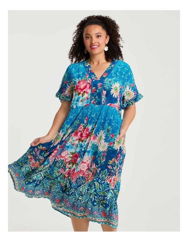 Natural Getaway Floaty Dress Print image 3