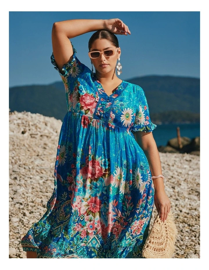 Natural Getaway Floaty Dress Print image 5
