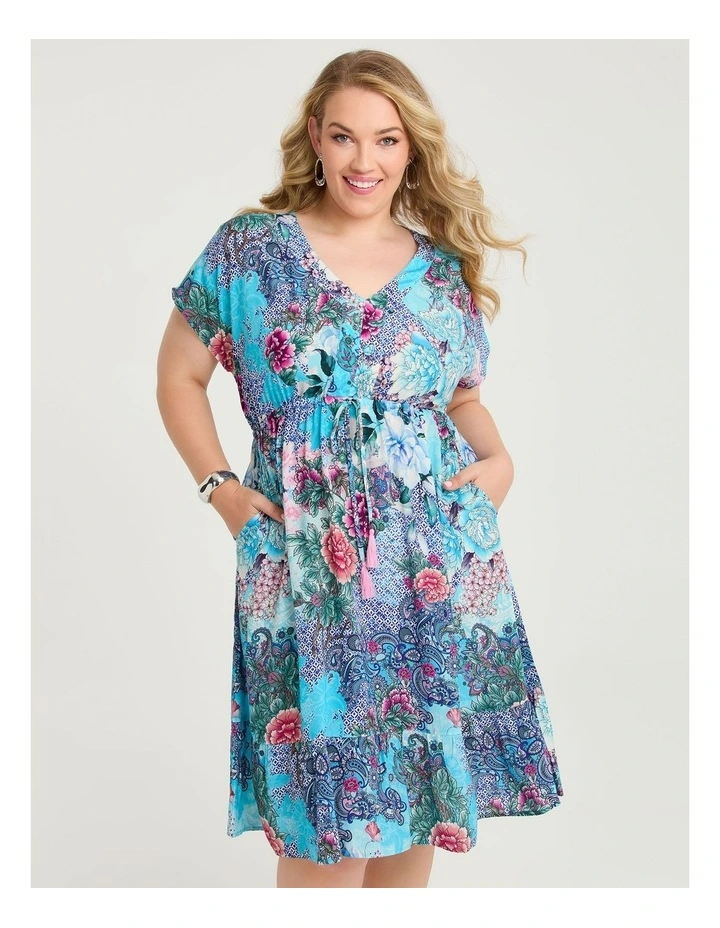 Natural Mallorca Tile Dress Print image 3
