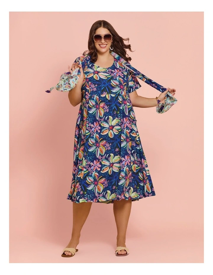 Ettavee Flowers Pocket Dress Print image 4