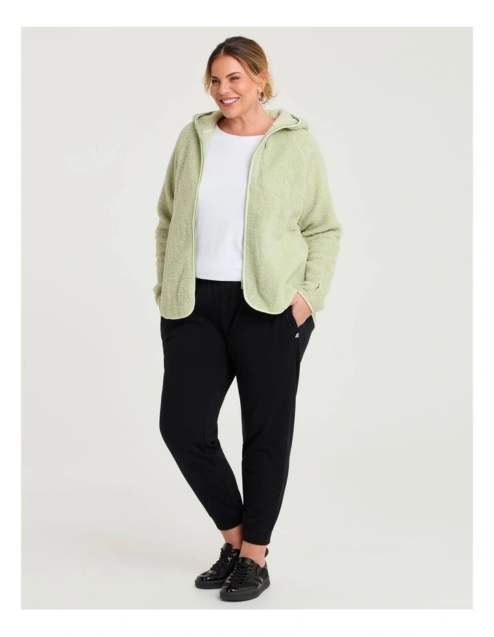Teddy Hooded Jacket Pistachio image 4