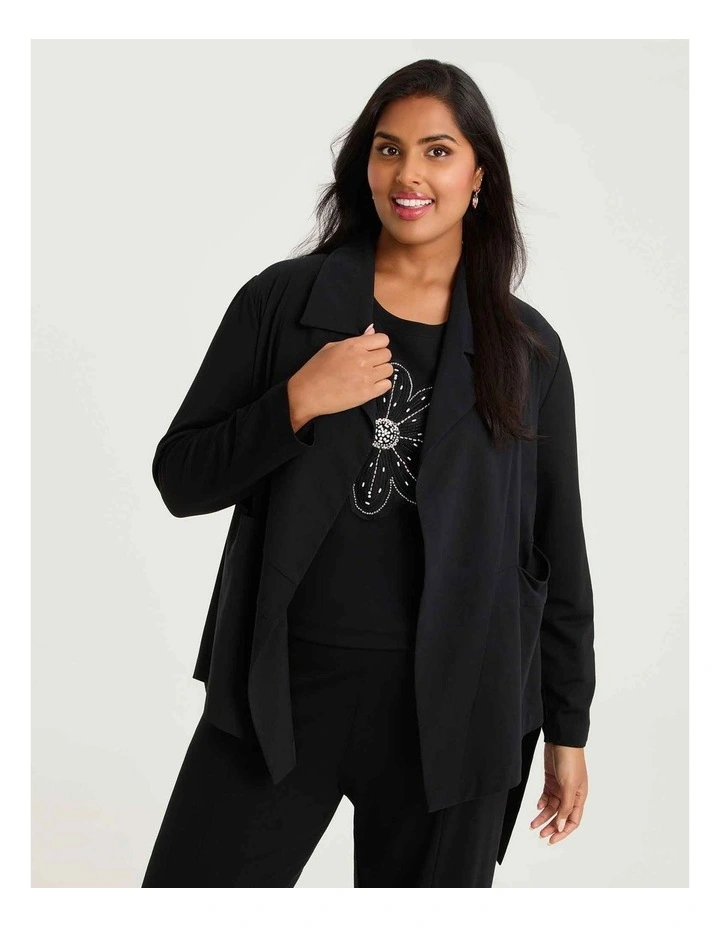 Natural Ava Jacket Black image 3