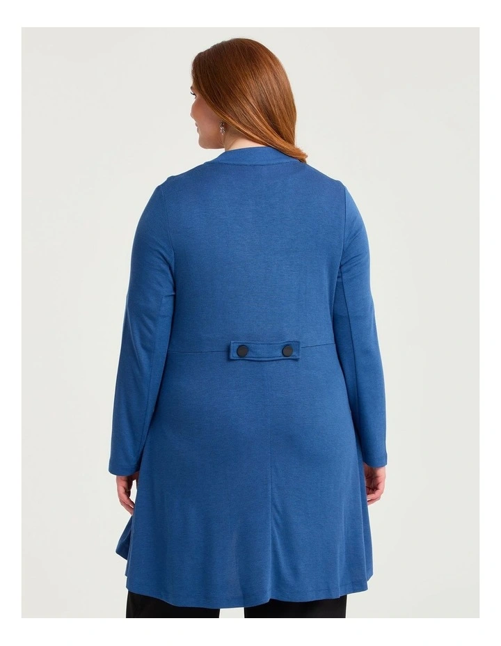 Natural Ellie Ponte Jacket Blissful in Blue image 2