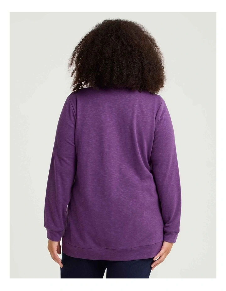 Funnel Neck Active Jacket Mulberry Purple image 2