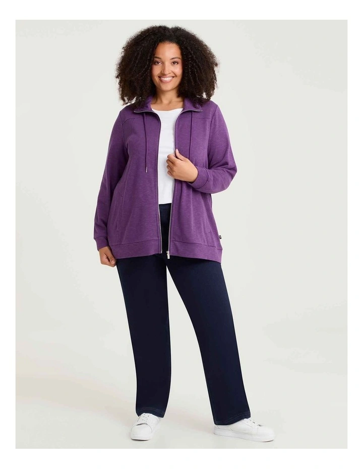 Funnel Neck Active Jacket Mulberry Purple image 3