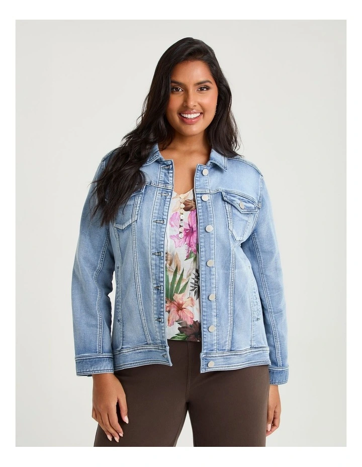 The Signature Denim Jacket Light Blue Denim image 3