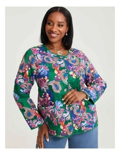 Natural Paisley Reversible Jacket Print