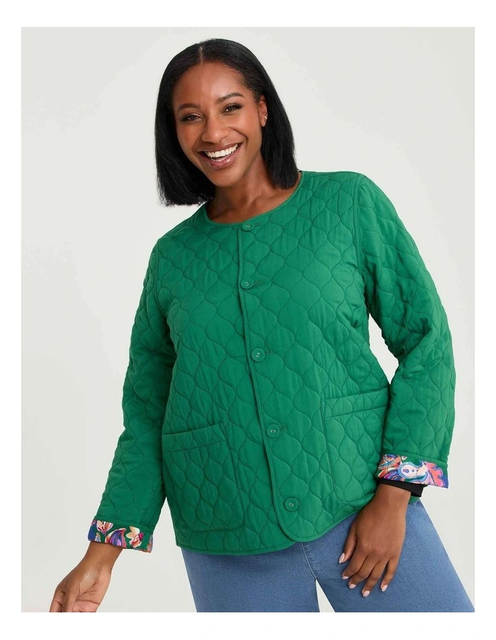 Natural Paisley Reversible Jacket Print image 2