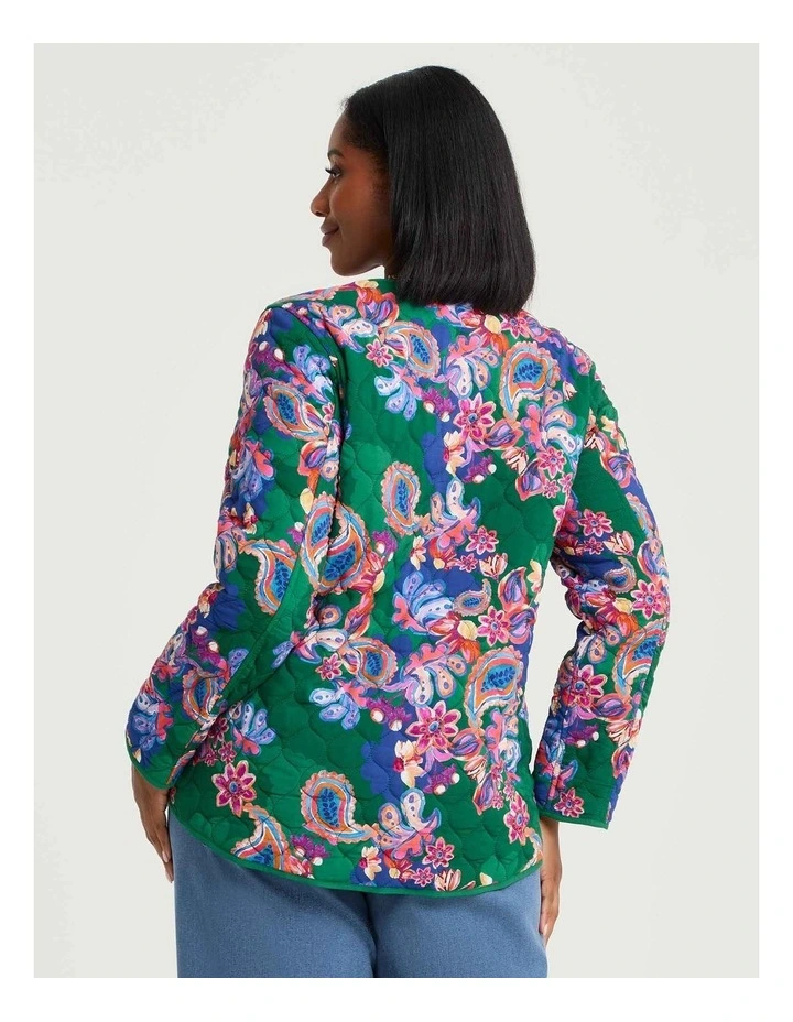 Natural Paisley Reversible Jacket Print image 4