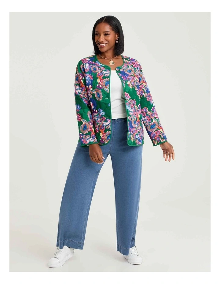Natural Paisley Reversible Jacket Print image 5