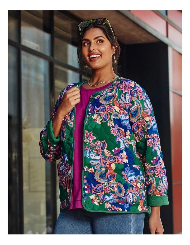 Natural Paisley Reversible Jacket Print image 7