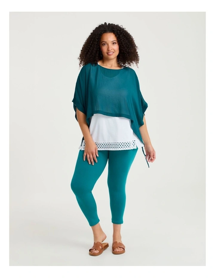 Bamboo Breezy 7/8 Legging Ocean Green image 4