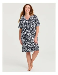 Australian Cotton Dahlia Nightie Print