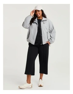 Luxe Touch Crop Trackpant Black